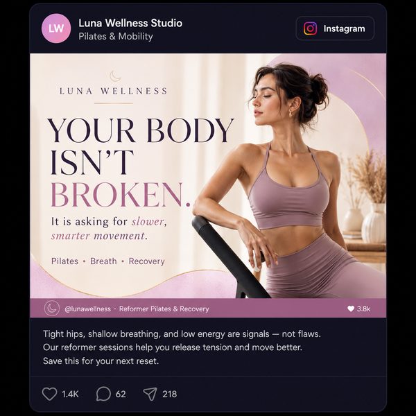 Sample social post generated by Forge Content