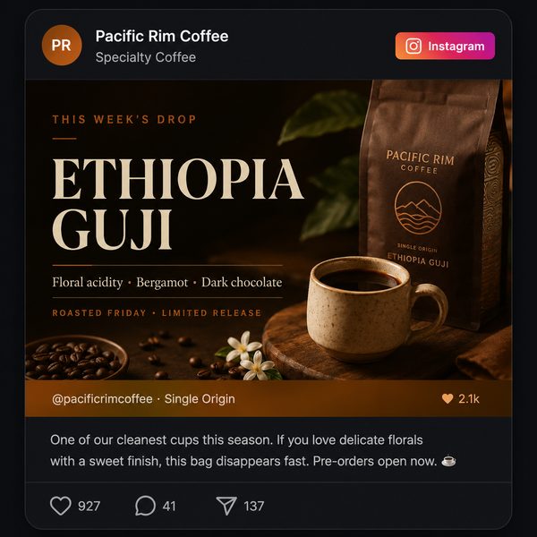 Sample social post generated by Forge Content