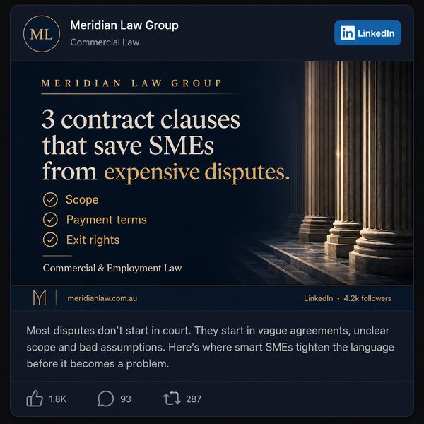 Sample social post generated by Forge Content